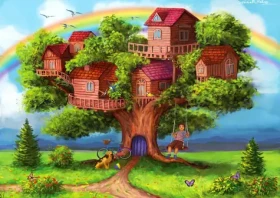 ENJOY Puzzle Domky na stromě