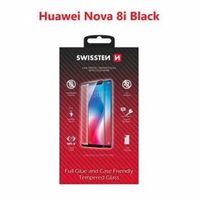 SWISSTEN FULL GLUE COLOR FRAME CASE FRIENDLY sklo pro HUAWEI NOVA 8i černá (54501815)