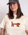 Tričko Dog Owners Club Red Dog Ecru