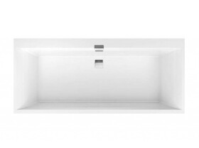 VILLEROY & BOCH - Squaro Edge 12 Vana Duo, 170x75 cm, Quaryl, bílá UBQ170SQE2DV-01