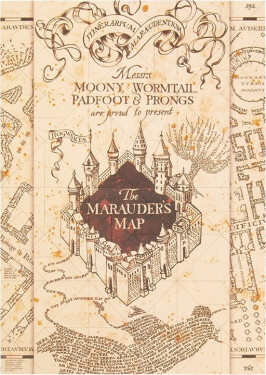 Harry Potter puzzle magnetické Pobertův plánek - EPEE