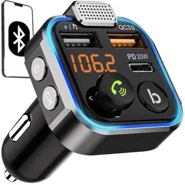 Bluetooth FM vysílač/nabíječka/transmitter Xtrobb 22355