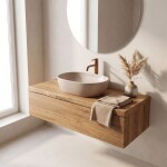 REA - Umyvadlo na desku Focus Taupe REA-U3228