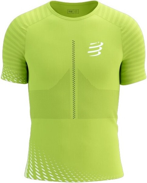 Běžecké tričko Compressport Racing SS Tshirt - EVENING PRIMROSE/WHITE Velikost textilu: L