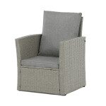 Zahradní sedací souprava, polyratan, šedá, AZS-A1523 GREY