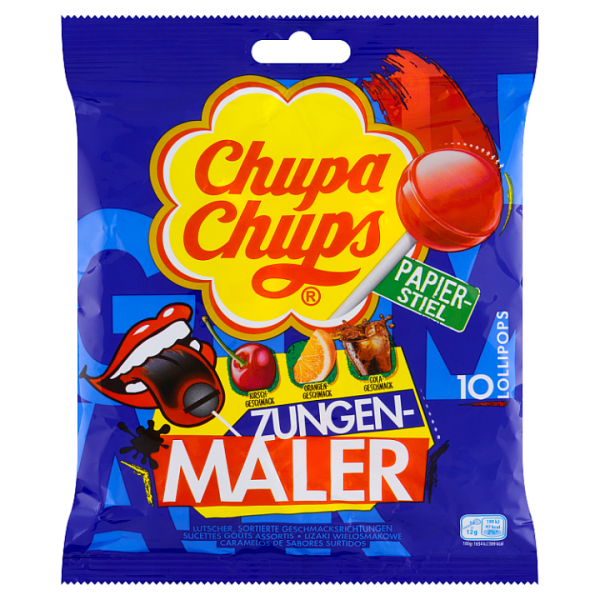 Chupa Chups Zungen Maler barvící lízátka 120g