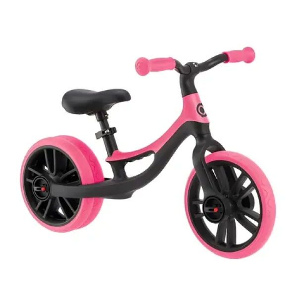 GLOBBER Odrážedlo Go Bike Elite Duo růžová / 10" kola / nastavitelné sedlo / nosnost 20 kg / od 2 do 5 let (712-110)