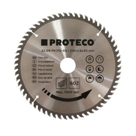Proteco kotouč pilový SK 210x2.6x30 60z + redukce 30/20 mm 42.09-PK210-60