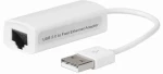 MicroConnect adaptér USB2.0 A (M) - RJ-45 (F) bílá (USBETHW)