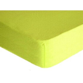 DekorTextil Napínací prostěradlo FROTÉ Premium citrónové ROZMĚR: (š/d/v) 160 x 200 x 20 cm