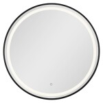 Zrcadlo se senzorem SAT 70x70 cm černá SATZKULED70CE SATZKULED70CE