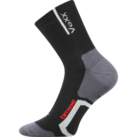 VOXX Ponožky sportovní slabé JOSEF se stříbrem ČERNÉ 39-42 101303