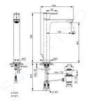 IDEAL STANDARD - Connect Air Umyvadlová baterie Slim s výpustí, chrom A7025AA