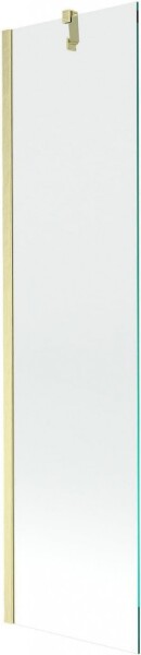 MEXEN/S - Next vanová zástěna FIX 50 x 150, transparent, zlatá kartáčovaná 895-050-000-00-00-55