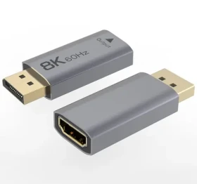 PremiumCord redukce DisplayPort-HDMI Male-Female / Redukce / 8K/60 Hz, 4K/144 Hz / pozlacené konektory (kportad30)