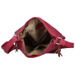 Módní dámská koženková crossbody kabelka Coveri Kisha, fuchsiová