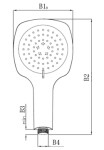 INVENA - Sprchová hlavice ELEA AS-82-001-M