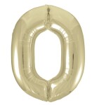 Balónek fóliový narozeniny číslo 0 zlatý 86cm Balónek fóliový narozeniny číslo 0 zlatý 86cm