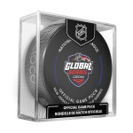 Inglasco / Sherwood Puk Global Series 2024 Czechia Buffalo Sabres NHL vs New Jersey Devils NHL Official Game Puck