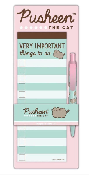 Pusheen blok na poznámky s magnetem a propiskou - Pyramid