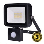 LED reflektor s čidlem pohybu 30W / 5000K černý WM-30WS-L