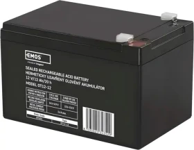 Emos Bezúdržbový olověný akumulátor 12 V / 12 Ah / faston 6,3 mm