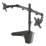 Neomounts FPMA-D550DBLACK černá / Držák displeje na stůl / 10-32" / svorka / VESA 100x100 / nosn. 2x 8kg / 2 displeje (FPMA-D550DBLACK)