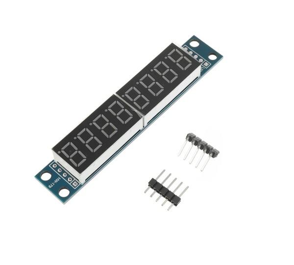 LED displej sedmi segmentový - Červený, 8 znaků MAX7219