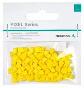 Deepcool Pixel žlutá / Dekorativní pryžové bity / 100 ks (R-PIXEL-YE100-G-1)