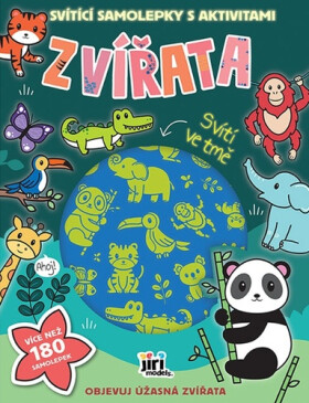 Svítící samolepky aktivitami Zvířata