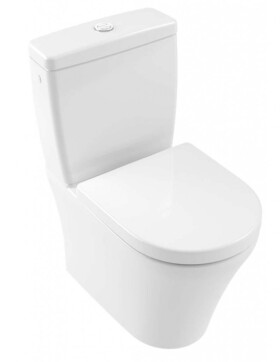 VILLEROY & BOCH - O.novo WC kombi mísa, zadní odpad, Rimless, DirectFlush, alpská bílá 4625R001