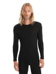 Pánské merino triko dlouhý rukáv ICEBREAKER Mens 175 Everyday LS Crewe, Black velikost: S