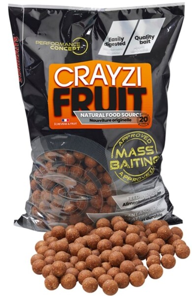 Starbaits Mass Baiting Boilies Crayzi Fruit 3kg - 14mm,Starbaits Mass Baiting Boilies Crayzi Fruit 3kg - 14mm