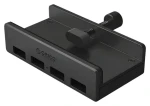 Orico MH4PU černá / USB Hub / s upínacím držákem / 4x USB-A 3.0