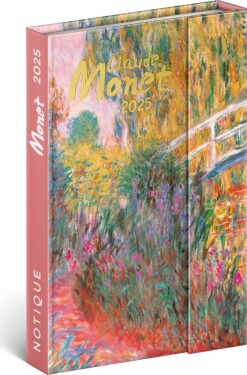 Týdenní magnetický diář Claude Monet 2025, 11 16 cm