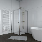 H K - Sprchový kout Flexi 100x90, L/P varianta včetně sprchové vaničky z litého mramoru SE-FLEXI10090/THOR-10090