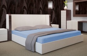 DumDekorace DumDekorace Modré prostěradlo na postel 160x200 cm
