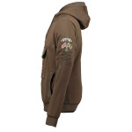 Geografické Norsko Gymclass DB 054 M WW2487H/GN-Brown mikina 2XL