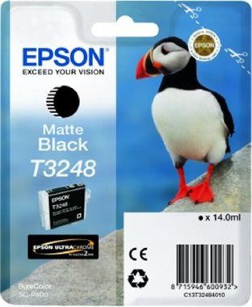 Epson originální cartridge T3248 / SureColor SC-P400 / 14ml / matná černá (C13T32484010)