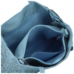 Módní dámský koženkový set kabelek Safira, světle modrý