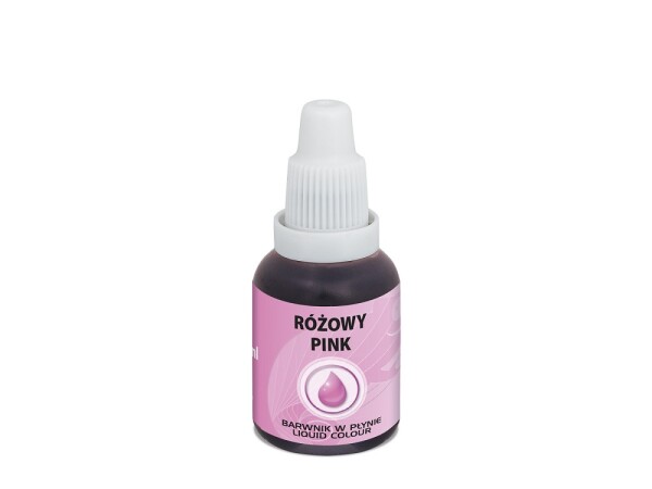 Airbrush barva tekutá Food Colours Pink (20 ml) Růžová