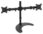 Techly ICA-LCD-3410 černá / Stolní držák pro 2 monitory / 13-27" / VESA 100x100 / nosnost 16 kg / nastavitelná výška (ICA-LCD-3410)