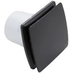 CERANO - Koupelnový axiální hranatý ventilátor - 12W, potrubí 100mm - černá matná CER-605701