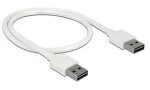 DeLock Easy-USB-A - Easy-USB-A / Kabel / USB 2.0 / 0,5 m / bílá (85192)