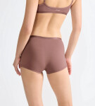 Dámské kalhotky GO Daily Cotton Short 3P - BROWN - sv. hnědé 1141 - SLOGGI BROWN M