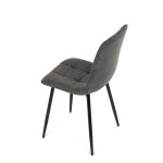 Jídelní židle, černá, látka vintage, CT-281 BK3