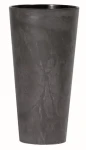 Prosperplast Květináč TUBUS SLIM BETON EFFECT antracit 30 cm