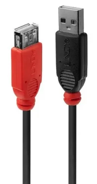 Lindy USB-A - USB-A 5 m černá / Aktivní prodlužovací kabel / USB 2.0 / 480 Mbit/s (42817)