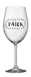 PÁTEK - čirá sklenice na víno 350 ml