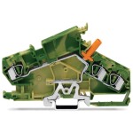 WAGO 282-868 svorka ochranného vodiče 8 mm pružinová svorka osazení: Terre zelená, žlutá 20 ks